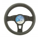 T12073 - Steering wheel cover, grey, satiny