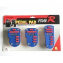 T23019 - Pedal pad, 3pcs, silver-black, blue-red