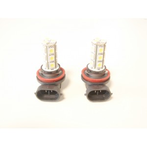 T50111 - H11 LED, 12V, 18-SMD bulb, white
