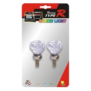 T52029 - Screw light, diamond, with blue led