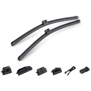 T45018 - HQ Silicone windscreen wiper with 6 adapters, 18", 450mm