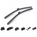 T45020 - HQ Silicone windscreen wiper with 6 adapters, 20", 500mm